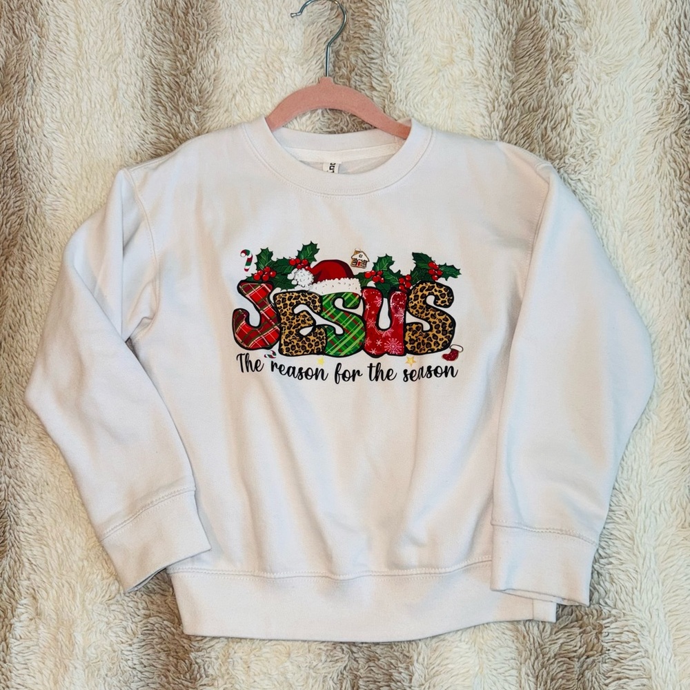 Girls Christmas Long Sleeve Sweater